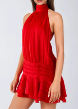 Robe Femme Mini Élégante en Chiffon 9