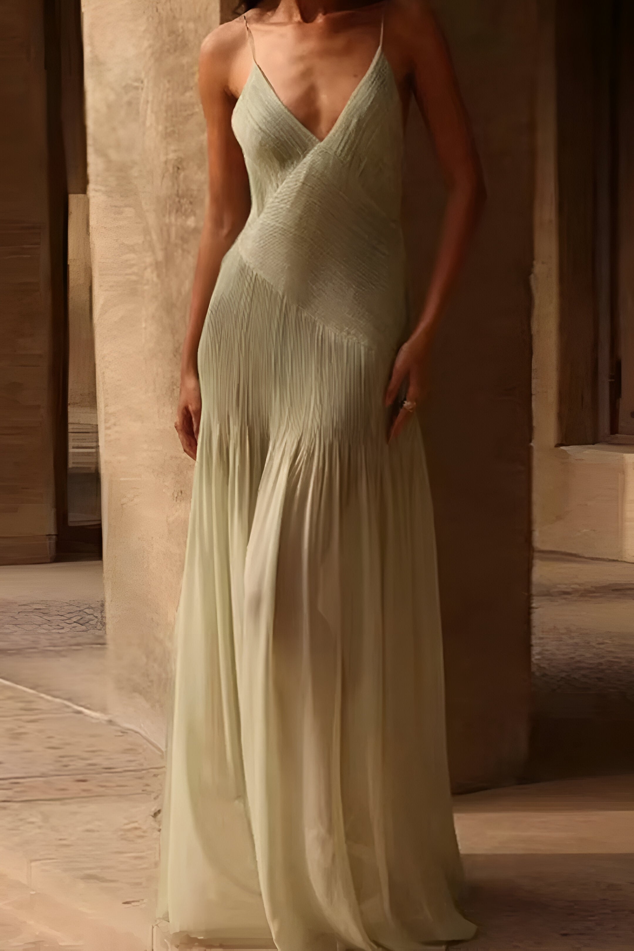 Robes pour femmes : Arianne | Robe Longue Été Femme Évasée Sans Manches in van Seroa
