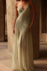 Robes pour femmes : Arianne | Robe Longue Été Femme Évasée Sans Manches in van Seroa