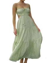 Robe Longue Femme Décontractée Avec Jupe Superposée 4
