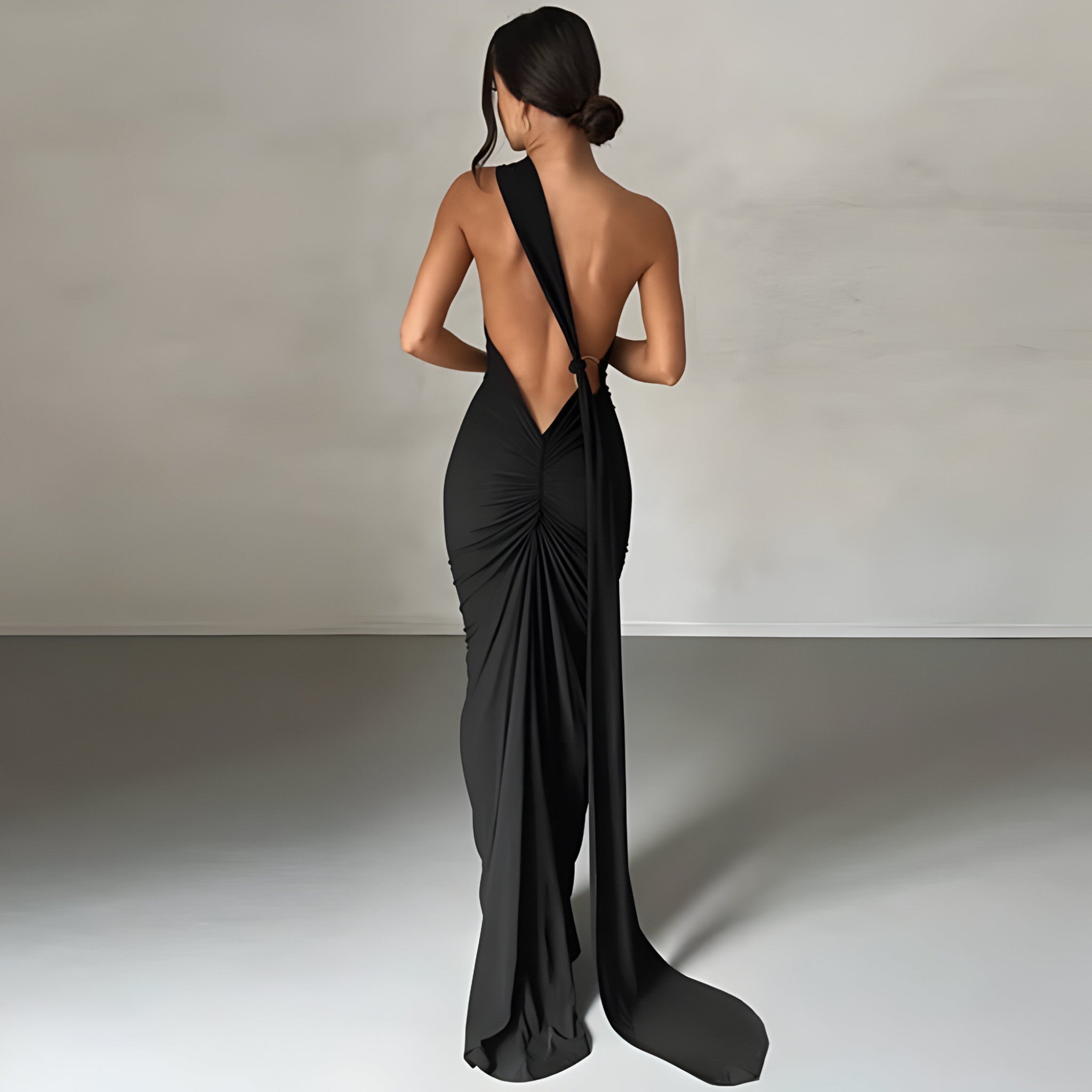 Romilly | Robe Longue Femme Élégante Dos Nu