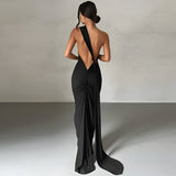 Romilly | Robe Longue Femme Élégante Dos Nu