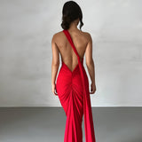 Romilly | Robe Longue Femme Élégante Dos Nu