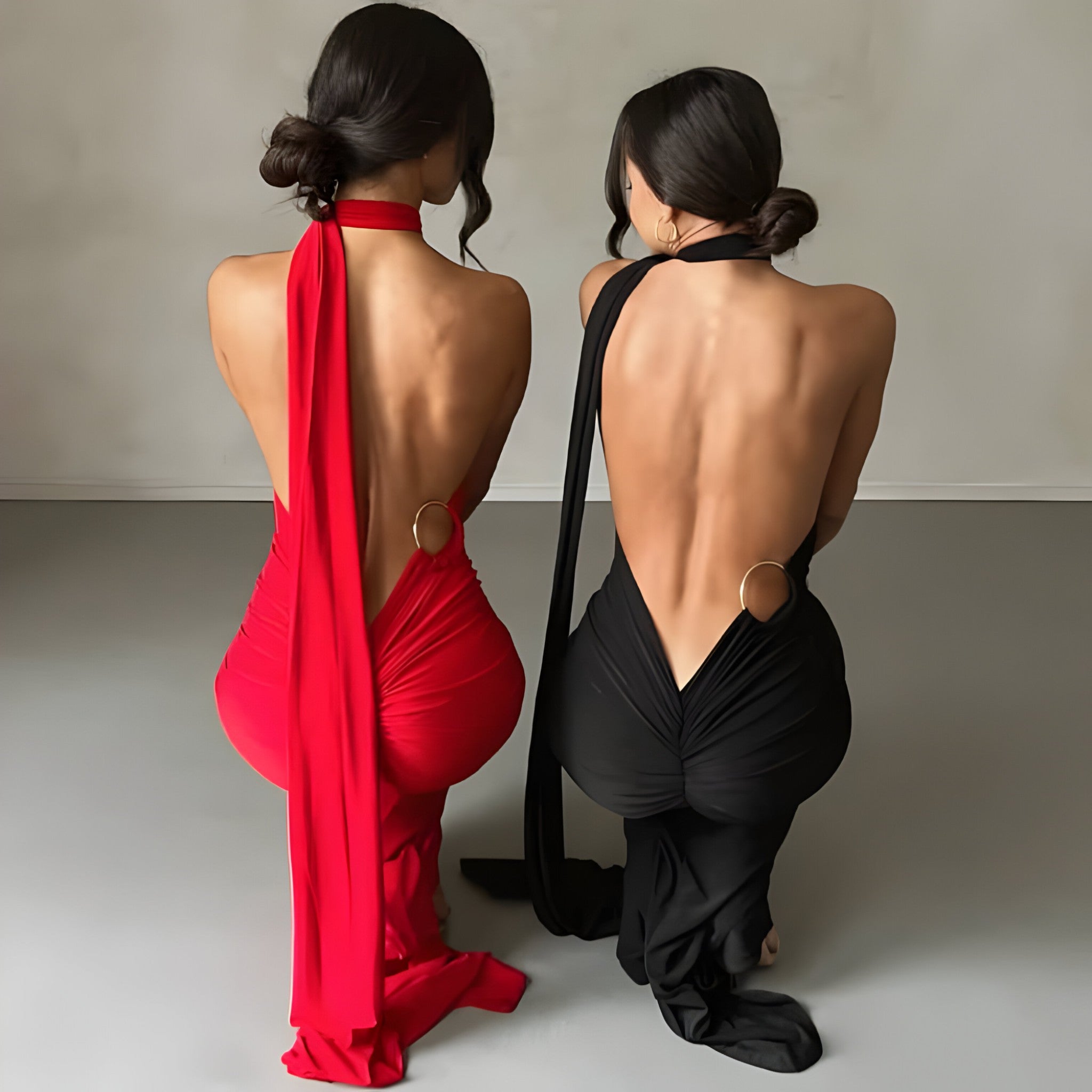 Romilly | Robe Longue Femme Élégante Dos Nu