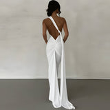 Romilly | Robe Longue Femme Élégante Dos Nu