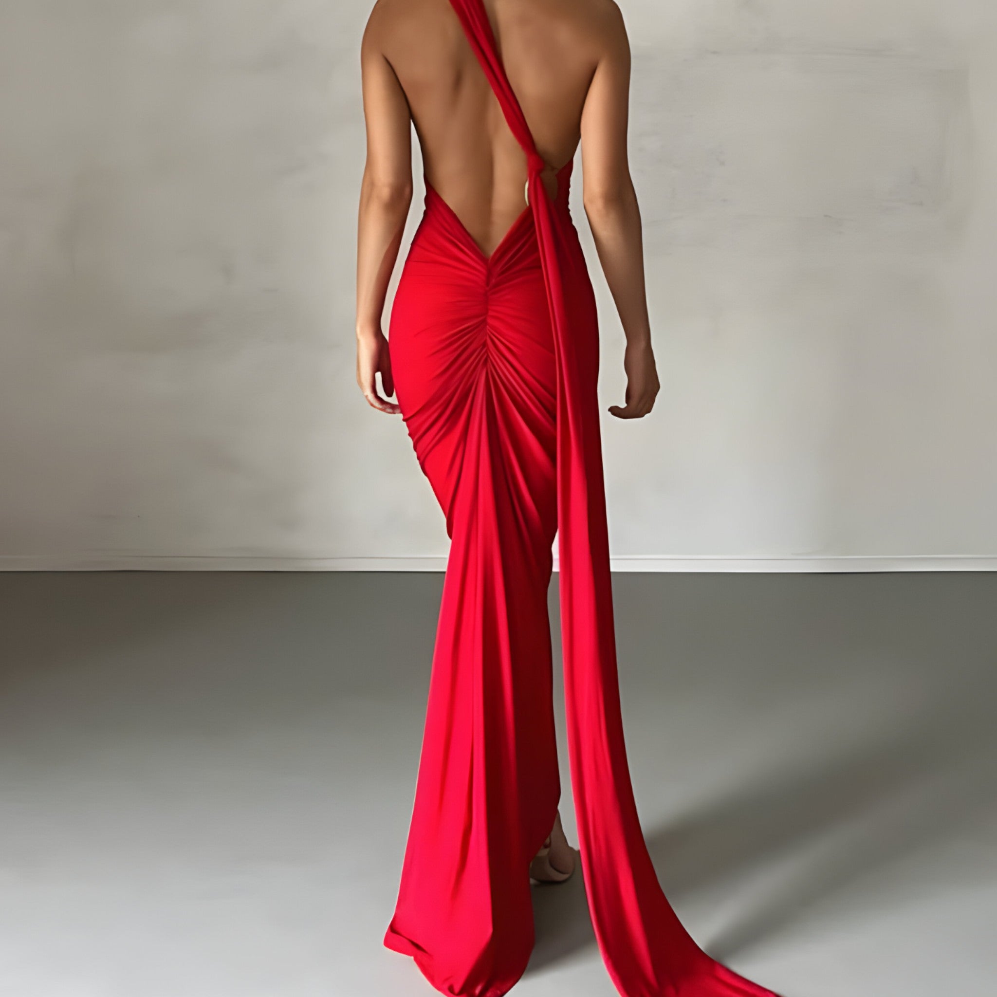 Romilly | Robe Longue Femme Élégante Dos Nu