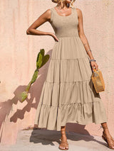 Robe Longue Femme Élégante Été Plissée 5