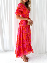 Eslem | Robe Longue Femme Élégante d'Été Maxi