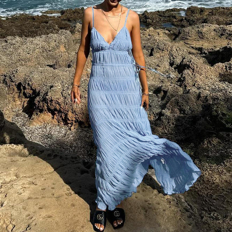 Robe Longue Femme Élégante pour Été 1