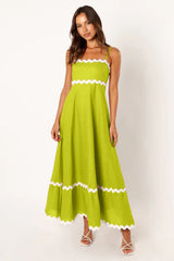Robe Longue Femme Été Élégante à Bretelles 2