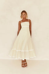 Robe Longue Femme Été Élégante à Bretelles 7