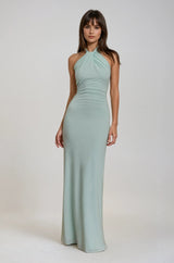 Robe Longue Femme Halter Élégante Été 0