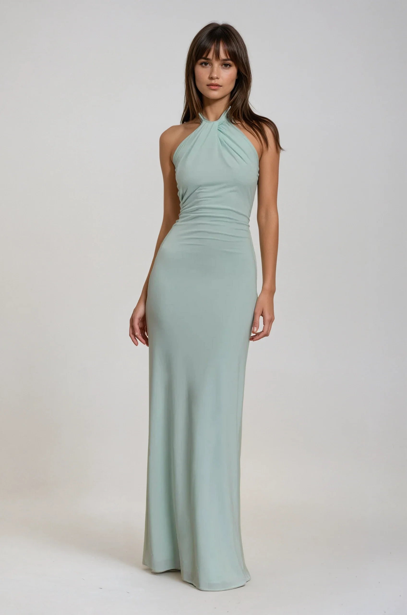 Robe Longue Femme Halter Élégante Été 0