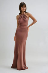 Robe Longue Femme Halter Élégante Été 5