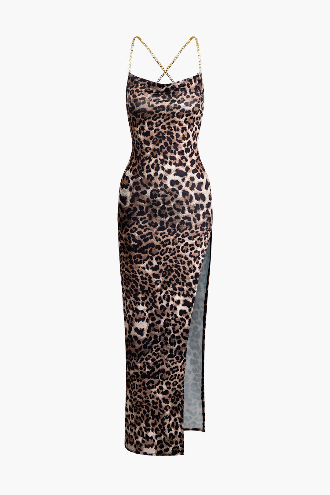 Robes pour femmes : Eslem | Robe Longue Femme Imprimé Léopard Maxi in van Seroa
