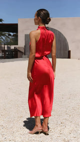 dresses : Edna | Robe Longue Femme Satinée Élégante pour Soirée in van Seroa