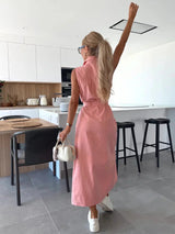 Robe Longue Femme en Denim Élégante 5