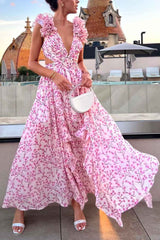 Robe Longue Fleurie Femme Été Élégante 3