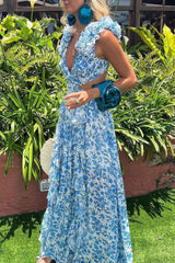 Robe Longue Fleurie Femme Été Élégante 8