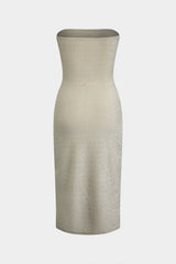 Robe Midi Femme Chic Sans Manches 2