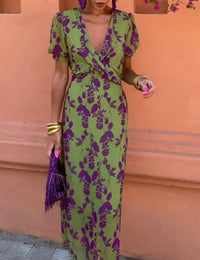 Robe Fluide Légère Femme en Polyester Confortable, Idéale Plage &
