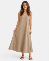 Maxikleid Damen Fließend Sommer - Bequem und Elegant für Strand
