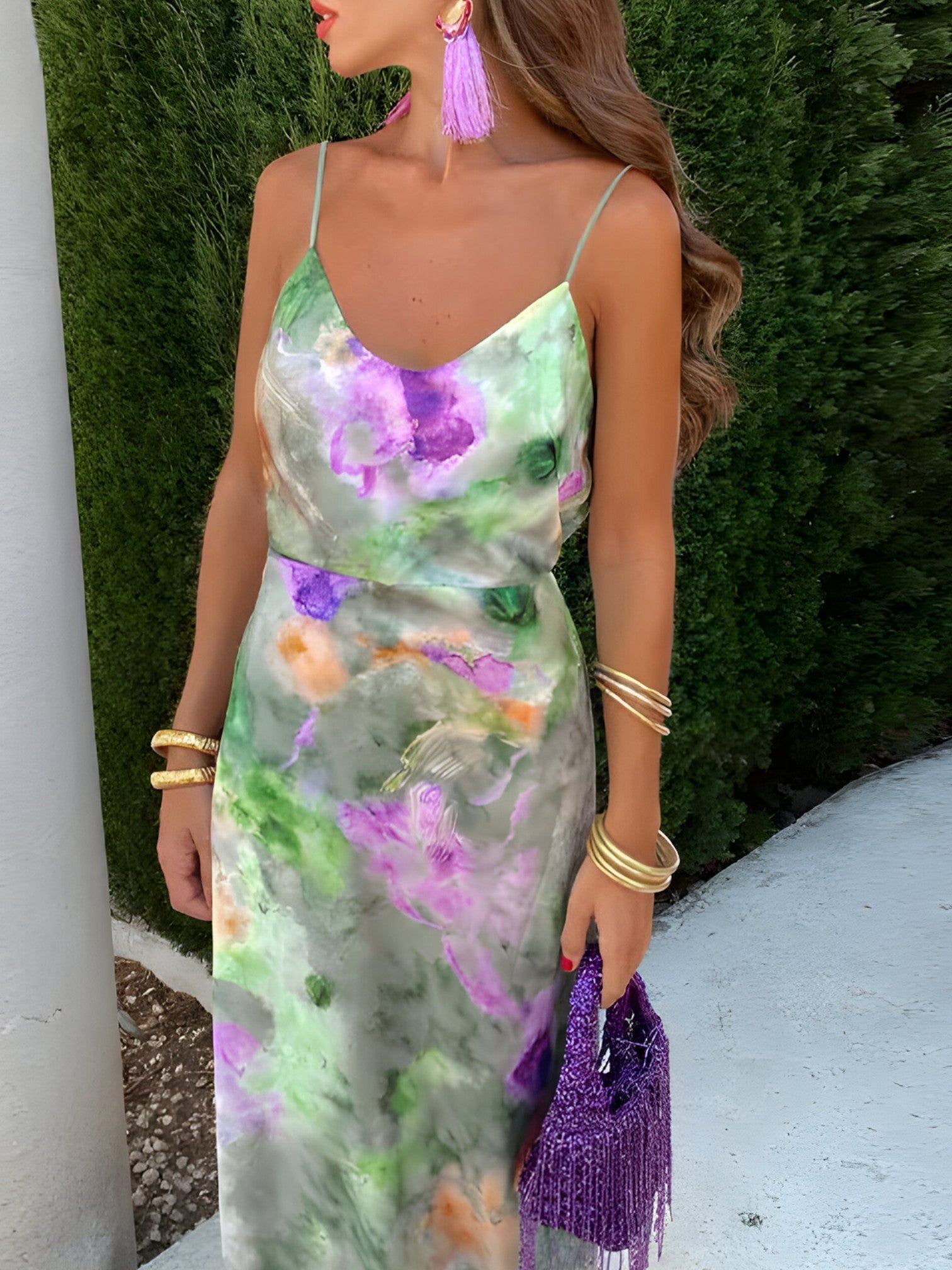 Aziza | Robe d'Été Femme Chic Midi Légère