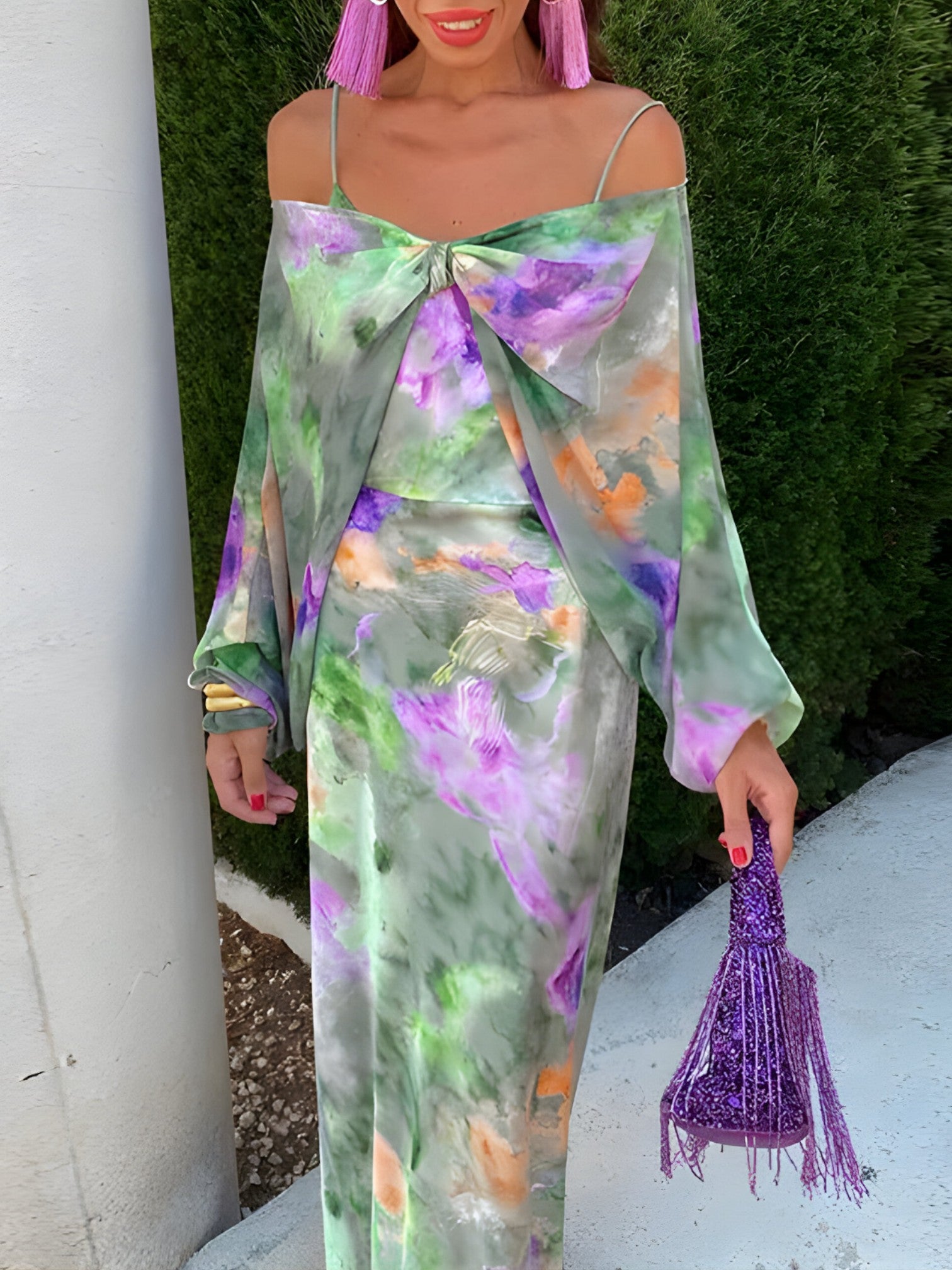 Aziza | Robe d'Été Femme Chic Midi Légère