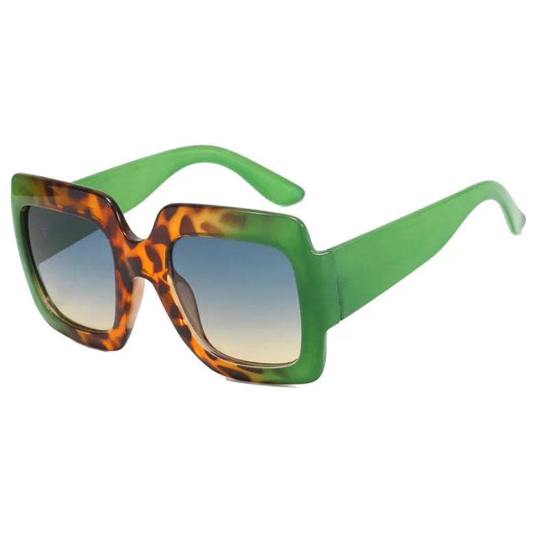 other : Johanna | Lunettes de Soleil Femme Rétro Oversize in LéopardVert van Seroa