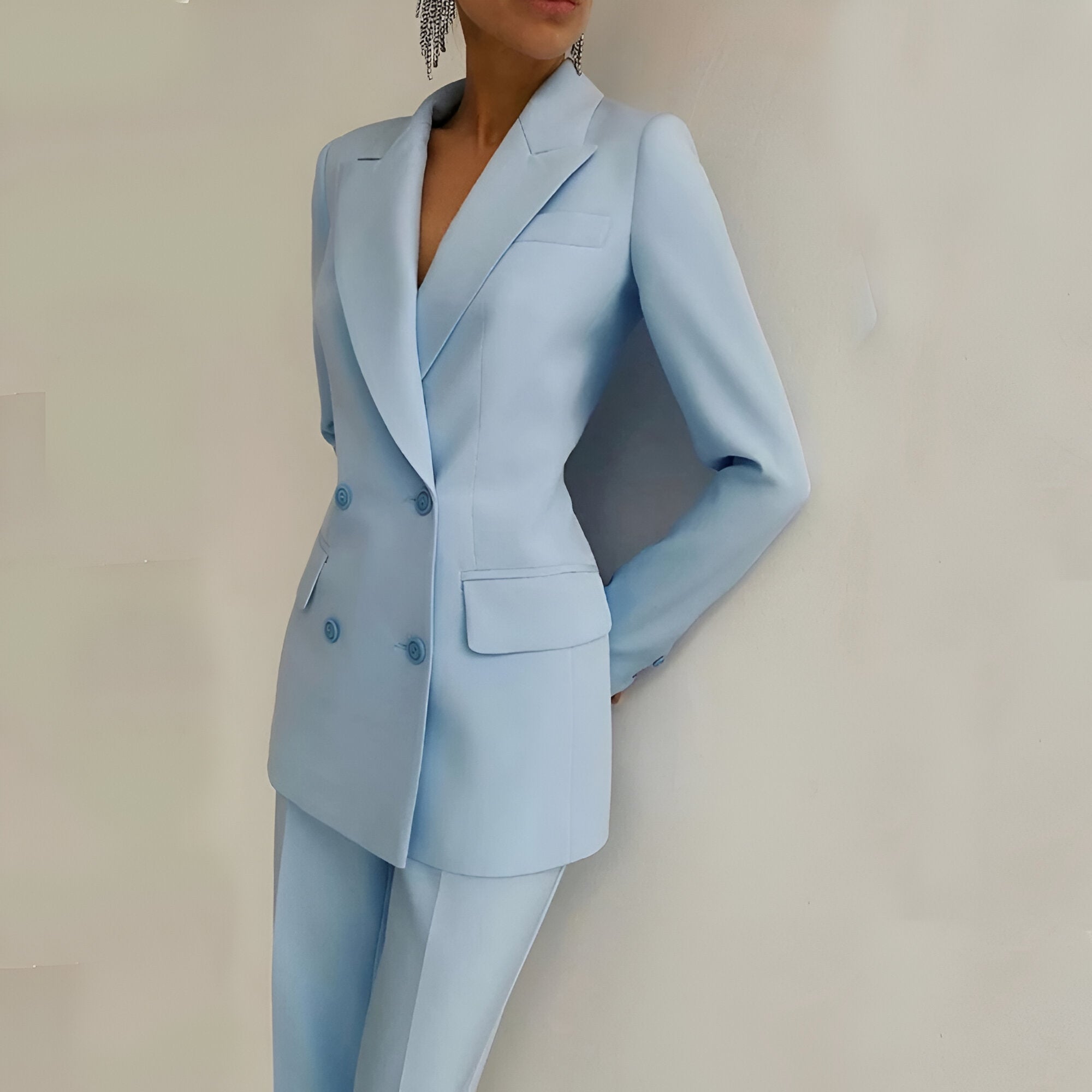 other : Ravenna | Ensemble Tailleur Pantalon Femme Élégant en Polyester in van Seroa