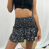 skirts : Natalie | Jupe Plissée Femme en Polyester Élégante in Noir van Seroa