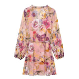 dresses : Tara | Robe d'Été Femme Mini Fleurie à Volants in van Seroa