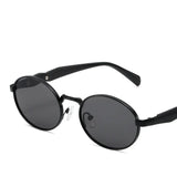 other : Eliana | Lunettes de Soleil Femme Métal Vintage Polarisées in GrisNoir Tissu libre van Seroa