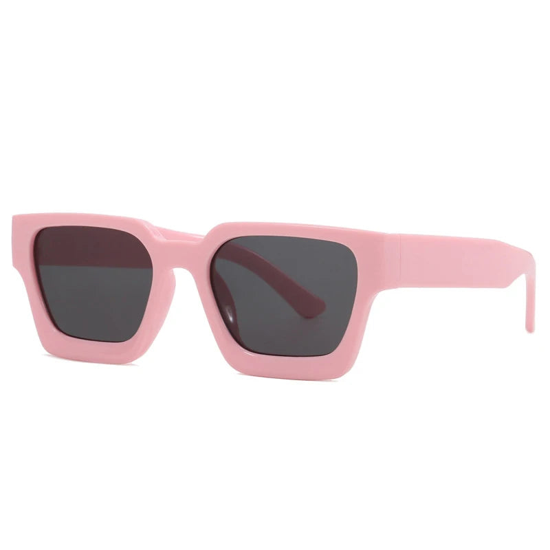 other : Esme | Lunettes de Soleil Carrées Femme Vintage Y2K in RoseGris van Seroa