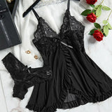 other : Vivian | Ensemble Lingerie Femme Dentelle Sexy in Noir 1 van Seroa