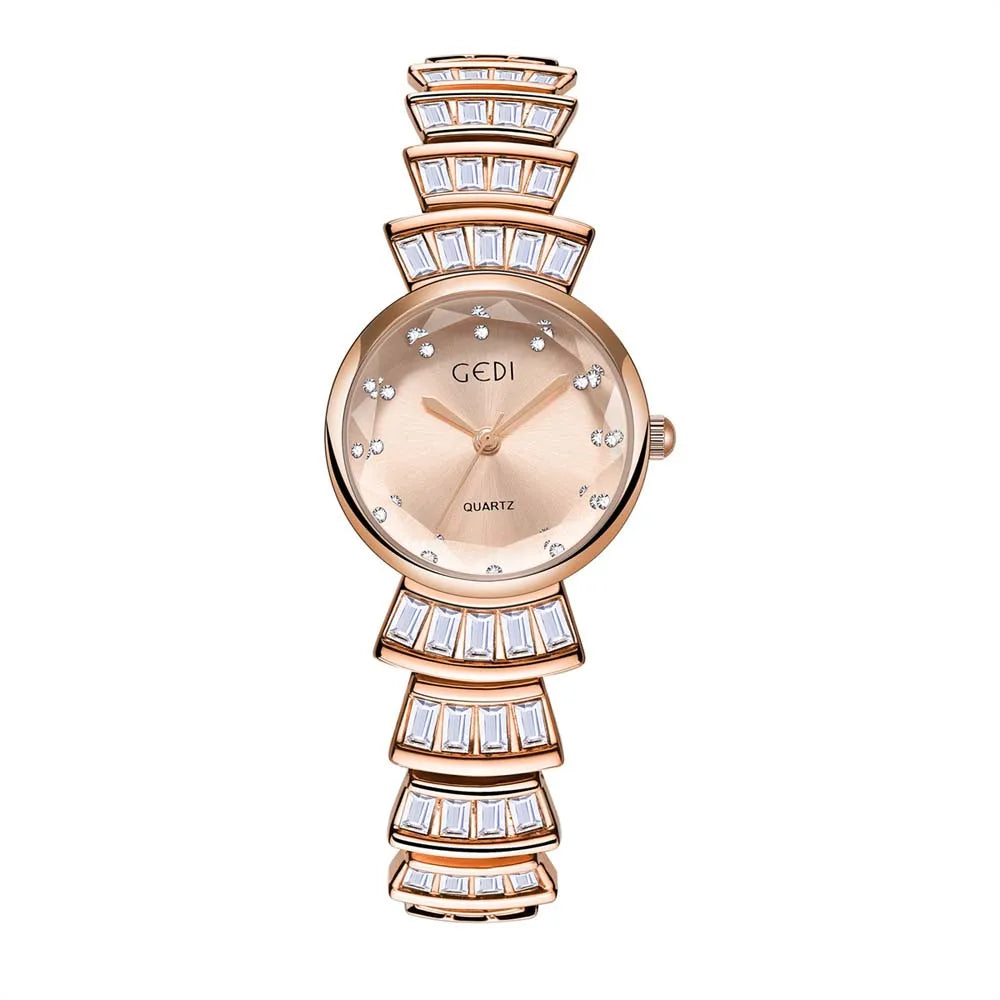 other : Jane | Montre Femme Luxe Quartz en Acier Inoxydable in Rose - rose van Seroa