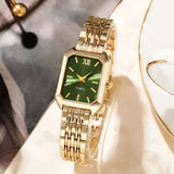 other : Isabel | Montre Femme Carrée en Acier Inoxydable in Vert van Seroa