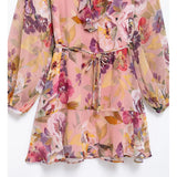 dresses : Tara | Robe d'Été Femme Mini Fleurie à Volants in van Seroa