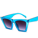 other : Daniela | Lunettes de Soleil Cat Eye Femme in Tissu libre BleuGris van Seroa