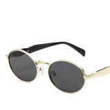 other : Eliana | Lunettes de Soleil Femme Métal Vintage Polarisées in GrisOr Tissu libre van Seroa