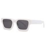 other : Esme | Lunettes de Soleil Carrées Femme Vintage Y2K in BlancGris van Seroa