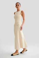 dresses : Élégante Robe Longue Sans Manches in van Seroa
