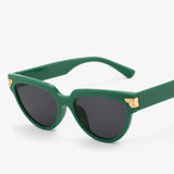 other : Edina | Lunettes de Soleil Cat Eye Femme in VertGris tissu libre van Seroa