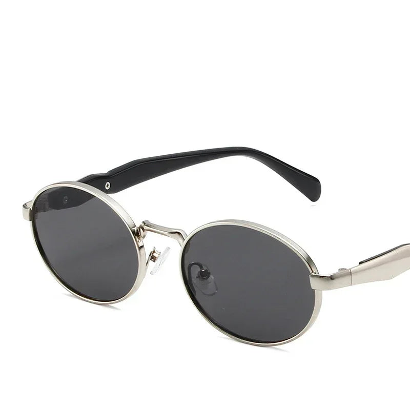 other : Eliana | Lunettes de Soleil Femme Métal Vintage Polarisées in GrisArgent Tissu libre van Seroa