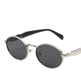 other : Eliana | Lunettes de Soleil Femme Métal Vintage Polarisées in GrisArgent Tissu libre van Seroa