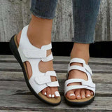 Orthopédiques Sandales Femmes Blanches - Confortables Ergonomiques Sandales d'été