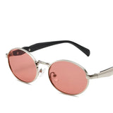 other : Eliana | Lunettes de Soleil Femme Métal Vintage Polarisées in RougeArgent Tissu libre van Seroa