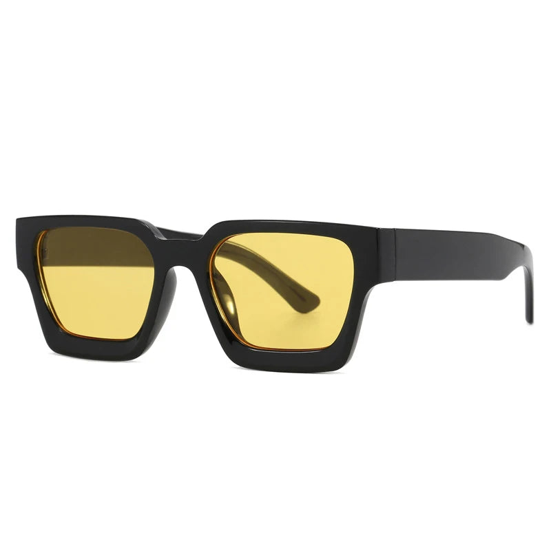 other : Esme | Lunettes de Soleil Carrées Femme Vintage Y2K in NoirJaune van Seroa