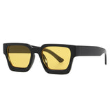 other : Esme | Lunettes de Soleil Carrées Femme Vintage Y2K in NoirJaune van Seroa