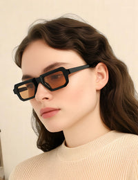 Retro quadratische Sonnenbrille Damen andere Modeaccessoires